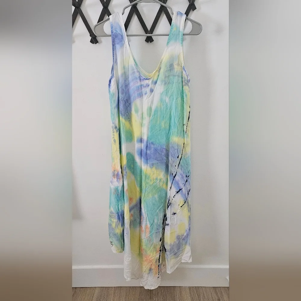Hand Painted Sun Dress - Picture 3 of 8